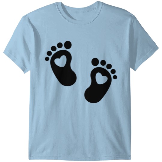 Discover Funny mommy to be: pregnancy, pregnant, baby feet T-shirt