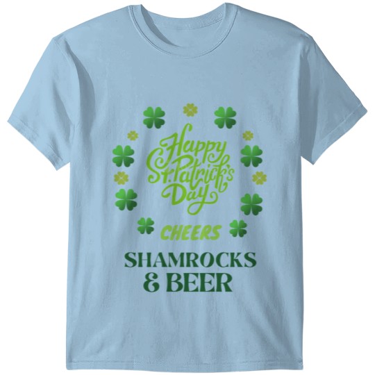 Discover St. Patrick's Day Shamrock Cheers Beer T-shirt