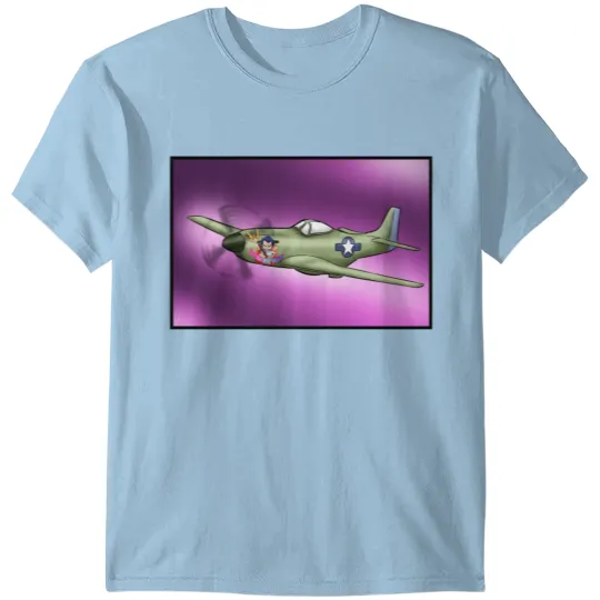 WWII P-51 Nose Art T-shirt