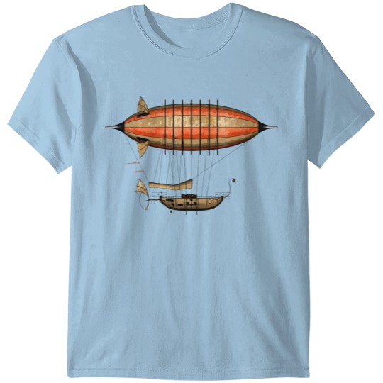 Discover Elegant Vintage Steampunk Airship T-shirt
