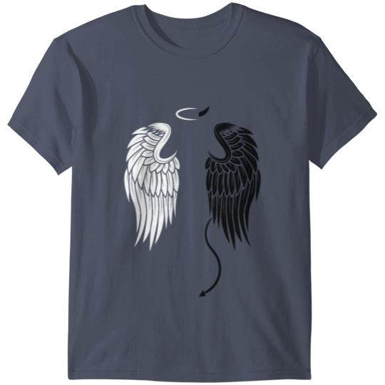 Angel Devil Wings Shirt Good and Evil Gift T-shirt