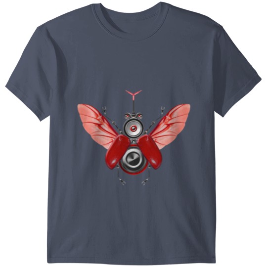 Discover Robot Insect Beetle Hifi Speaker System Electro T-shirt