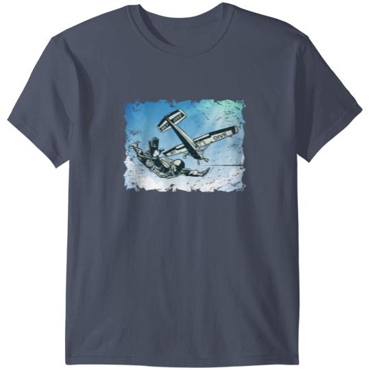 Skydiver Skydiving Parachute Parachuting vintage T-shirt