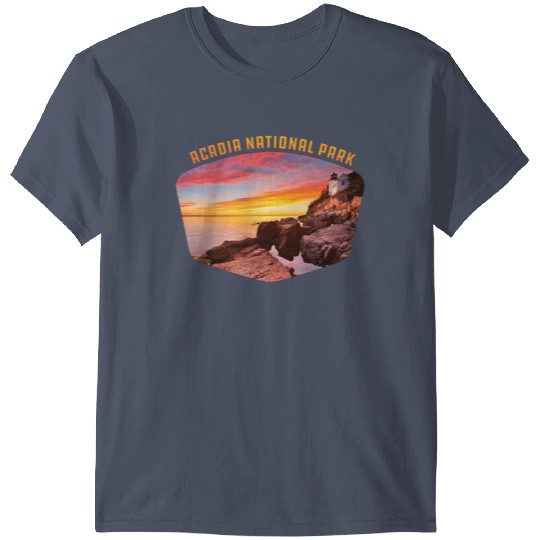 Acadia National Park coast & lighthouse Mount T-shirt