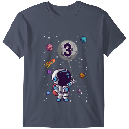 Discover Astronaut 3rd Birthday Space For Boys T-shirt