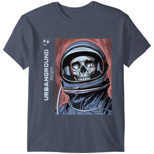 Discover Scary skeleton in an astronaut suit T-shirt
