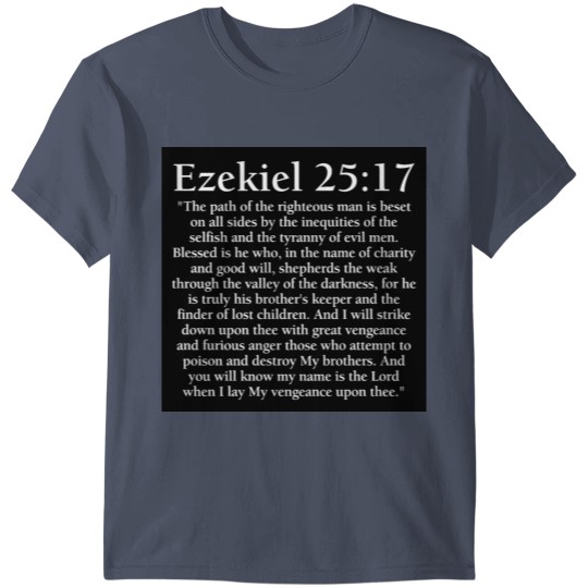 Discover Ezekiel 2517 Full Passage Poster T-shirt