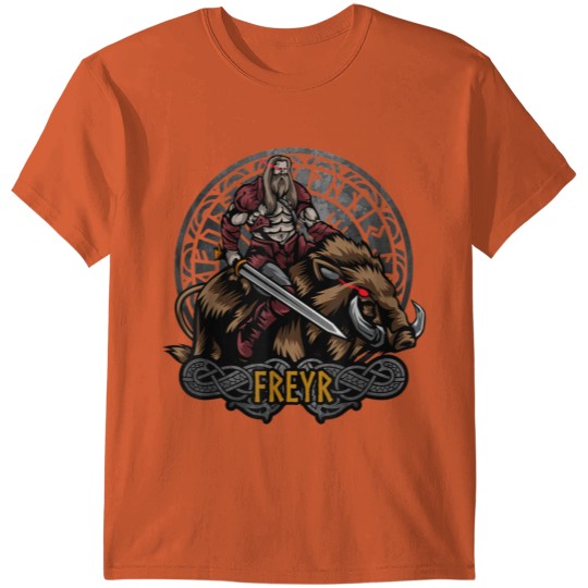 Discover Freyr Norse Mythology Valhalla Viking Nordic God T-shirt