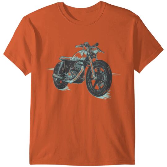 Discover Motorbike biker chopper bike racing T-shirt