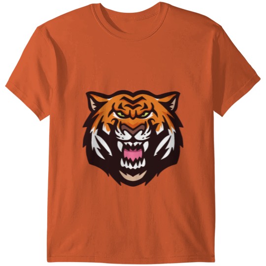 Discover Tiger Angry Tiger Head T-shirt