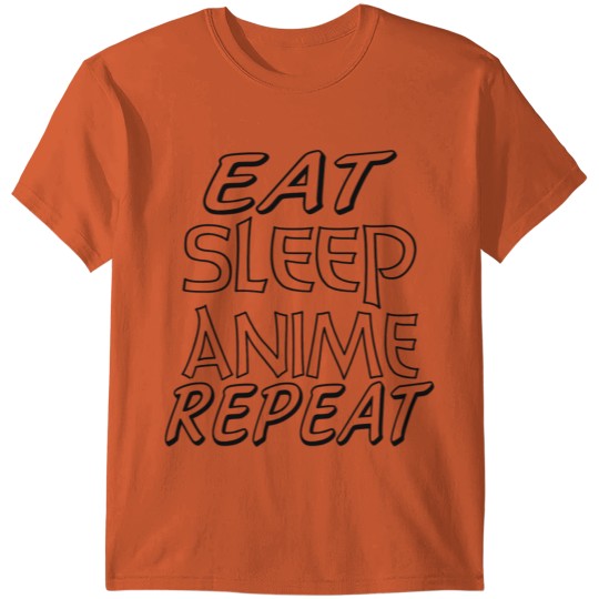 Discover eat sleep anime repeat T-shirt