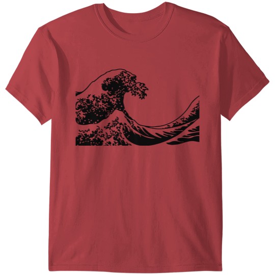 Discover big aqua wave T-shirt