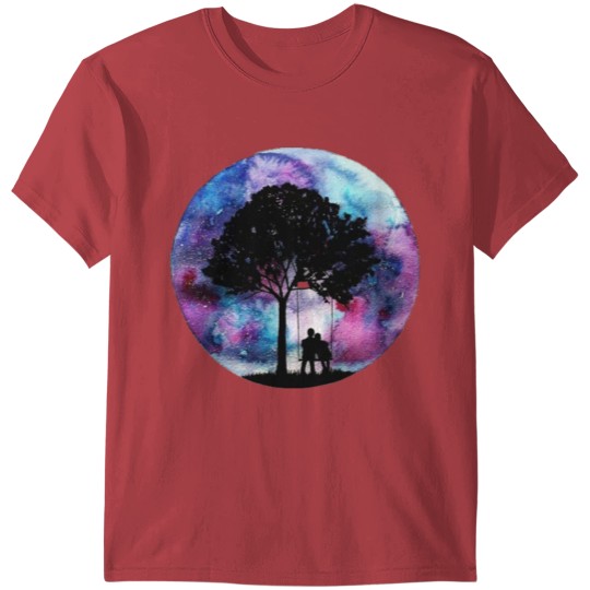 Discover galaxy tree T-shirt