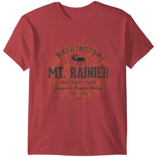Discover Vintage Mount Rainier National Park T-shirt