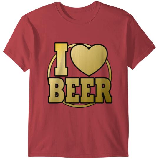 I love beer gold edition T-shirt