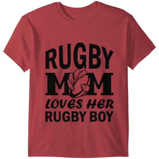 Rugby Mom & Rugby Boy Gifts T-shirt