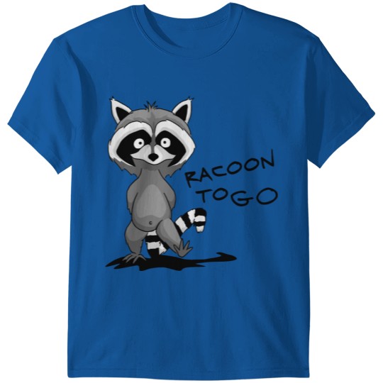 Discover little cute lazy racoon to go T-shirt