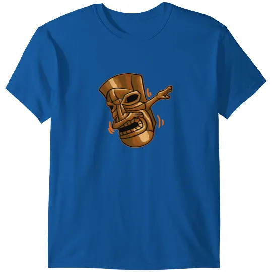 Dabbing Tiki T-Shirt Funny Hawaiian Luau Vacation T-shirt