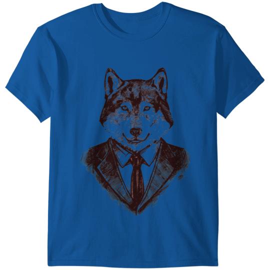 Discover Funny hipster cool wolf T-shirt