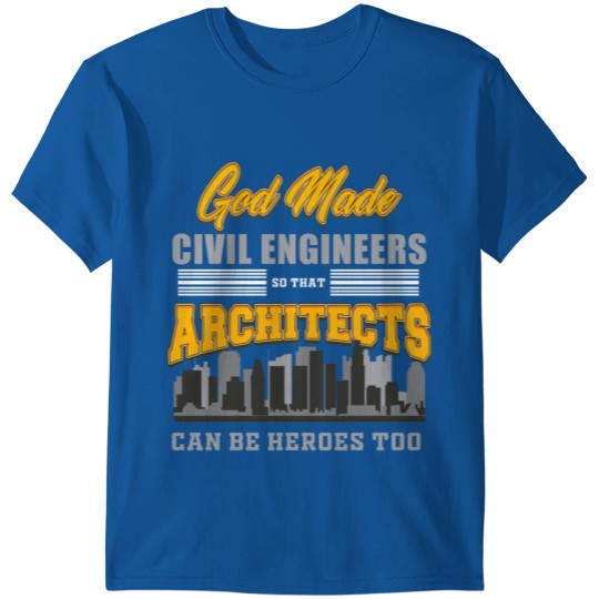 Discover Civil Engineer & Architect.Heroes Humor T-shirt