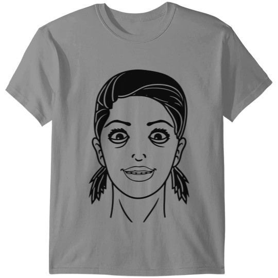 Discover cool crazy crazy braces crazy face cute woman girl T-shirt