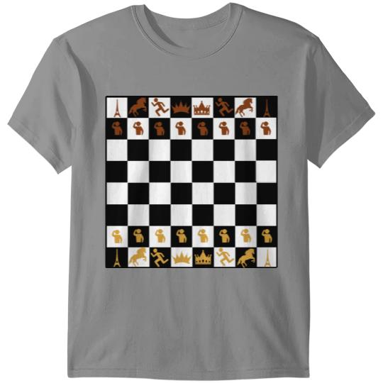 Discover Chess Board Of Symbols T-shirt