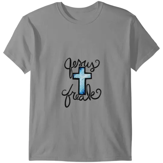 Jesus Freak Christian Cross Design T-shirt