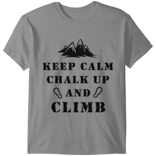 Discover Rock Climbing Chalk Up & Climb T-shirt