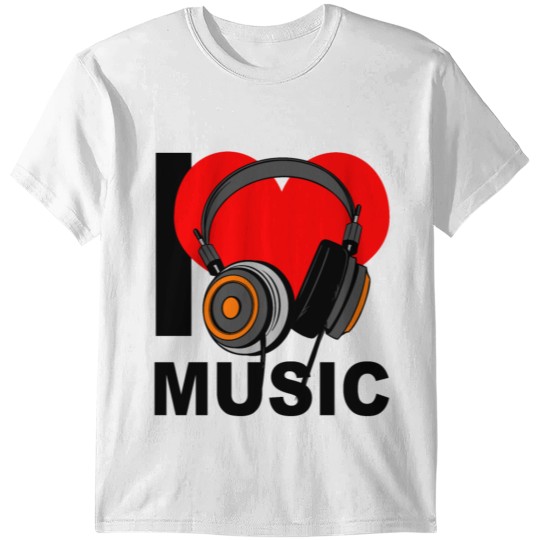 Discover I LOVE MUSIC T-shirt