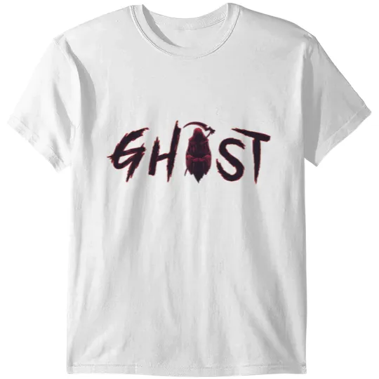 Ghost Lettering Cool Design T-shirt