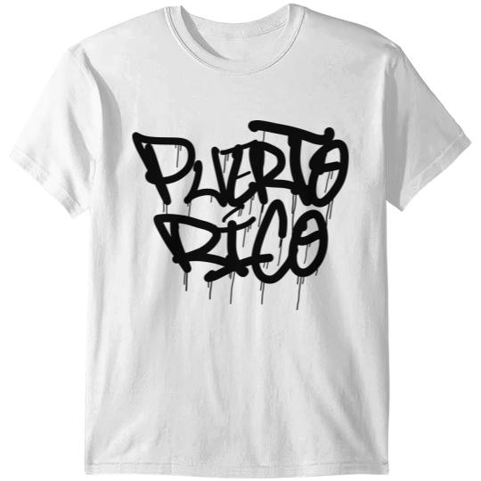 Discover Puerto Rico Dripping Graffiti T-shirt