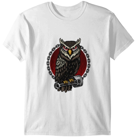 Discover Owl and Piston T-shirt