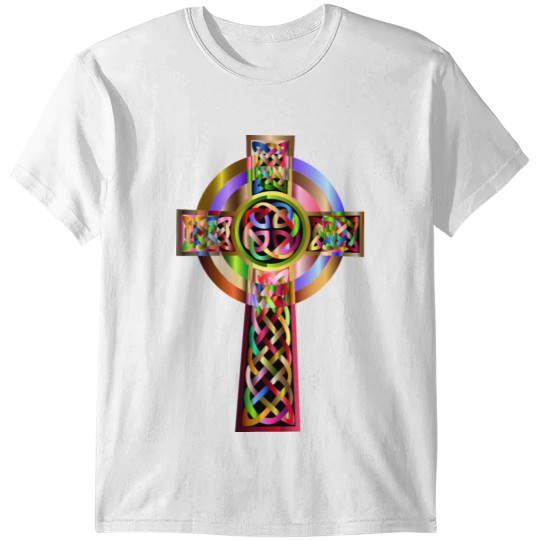 Discover Vibrant Celtic Cross T-shirt