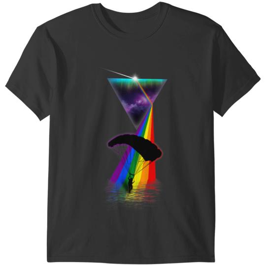 Vintage Retro Prism Skydiving T-Shirts
