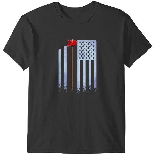 Postal Worker Postal Life Delivery Mailman Flag T-Shirts