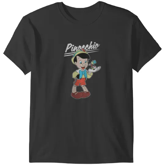 Disneyss Pinocchio And Jiminy Cricket T-Shirts