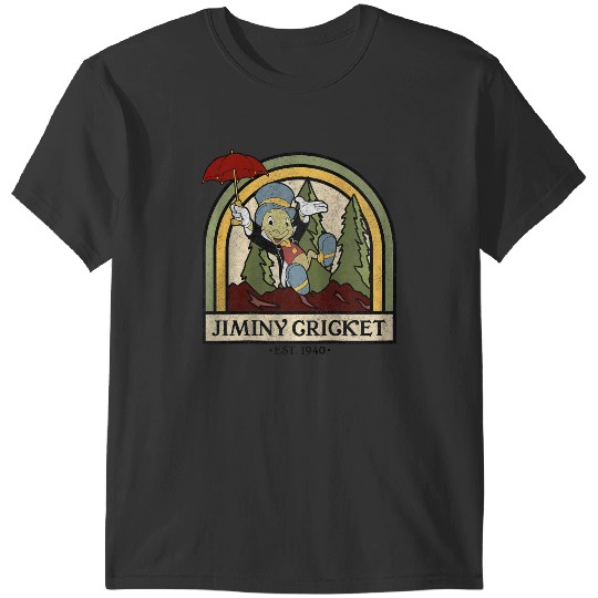 Disneyss Pinocchio Jiminy Cricket Established 1940 T-Shirts