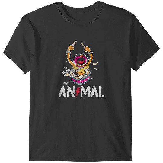 Disney The Muppets Animal Rock And Roll Drums Graffiti Logo T-Shirts