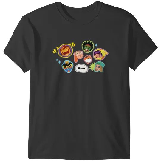 Disneyss Big Hero 6 Baymax And Hiro Superheroes Kawaii T-Shirts