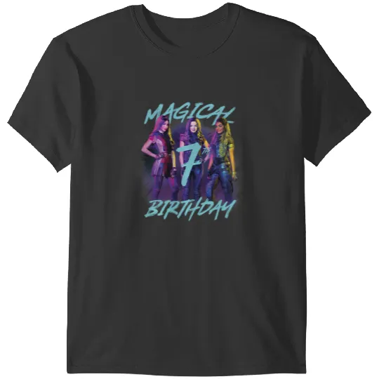 Disney Descendants 3 Magical 7th Birthday Group Poster T-Shirts