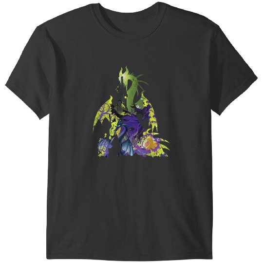 Disneyss Sleeping Beauty Maleficent Dragon Silhouette T-Shirts