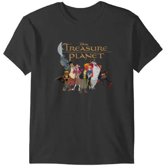 Disneyss Treasure Planet Logo And Characters T-Shirts