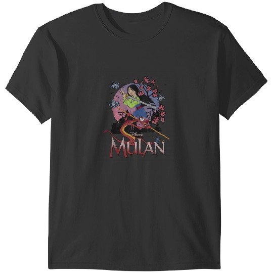 Disney Mulan And Mushu Collage Portrait Logo T-Shirts