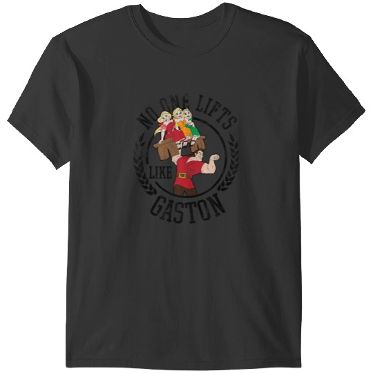 Disneyss Beauty And The Beast No One Lifts Like Gaston Badge T-Shirts