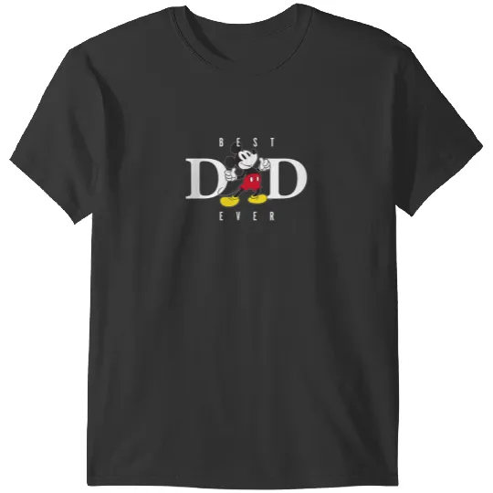 Disney Mickey Mouse Thumbs Up Best Dad Ever Fath T-Shirts