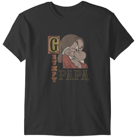Disneyss Snow White And The Seven Dwarfs Grumpy Papa T-Shirts