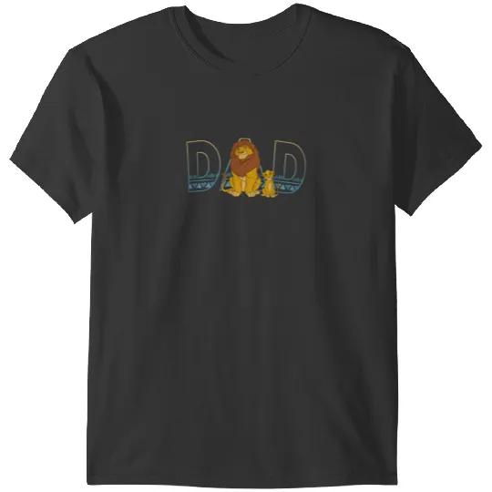 Disney The Lion King Simba and Mufasa Dad T-Shirts