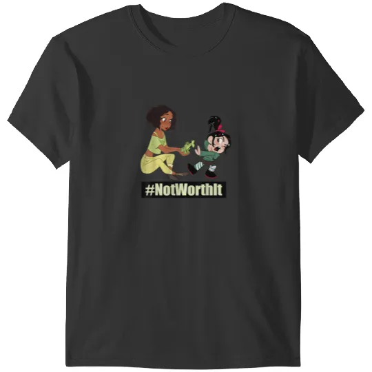Disney WreckIt Ralph Tiana Vanellope Not Worth It T-Shirts