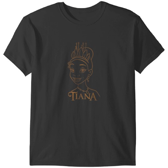 Disney Princess Celebration Minimalist Tiana Corner Art T-Shirts