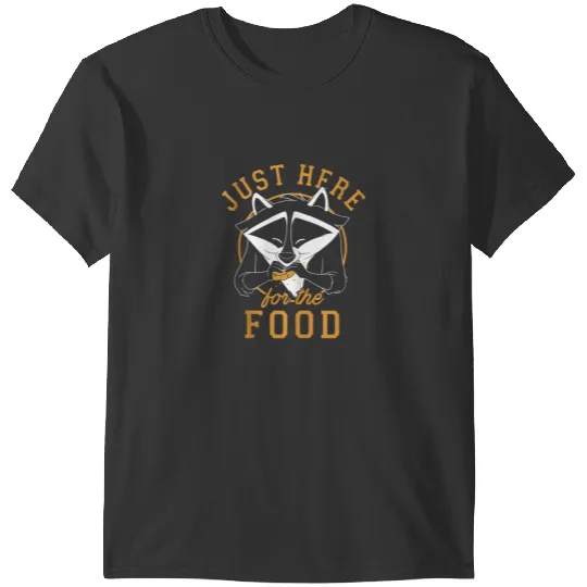 Disney Pocahontas Meeko Just Here For The Food Portrait T-Shirts